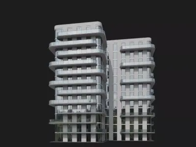 Curve Haven Apartments 3D model
