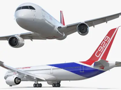  COMAC C929 Civil Aviation Airliner Rigged 