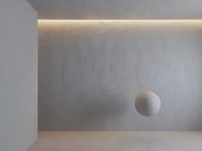 Plaster 7 empty room with ball in it Texture