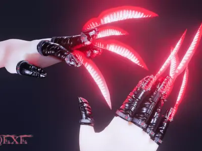 Sume Claw Sci-Fi Low-poly 3D model