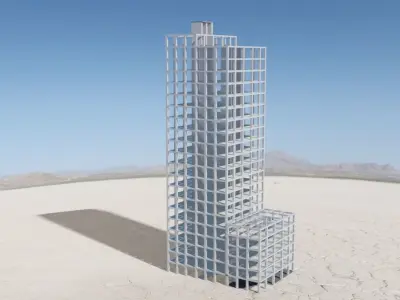 Revit Tower Basic Project  3D model
