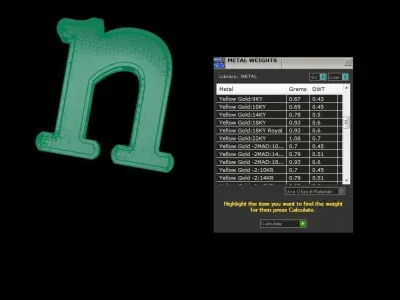 Alphabet - N 3D print model