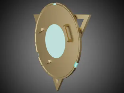 Genshin Impact - Candace shield - led strips support 3D print model