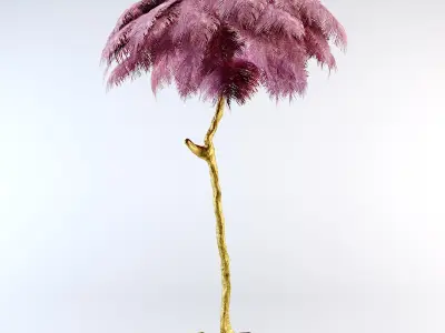 Ostrich Feather  Lamp 3D model