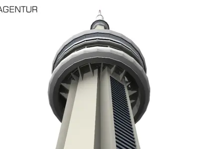 CN Tower Canadian National Tower - 3D Building Models 3D model