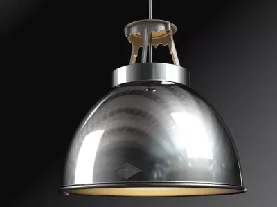 Titan metal pendant light 3D model