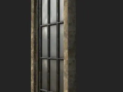 Courthouse Window Low-poly 3D model