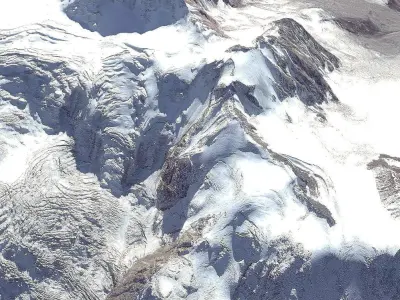 Mount Kazbek 5037 meters Georgia 3D model