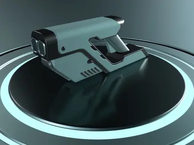 Sci-fi Hand Gun 3D model purchase