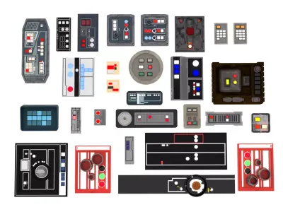 Controls Pack 1-18 scale Hasbro Kenner 3D print model