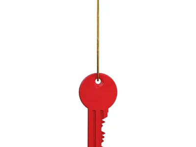 Door Key Free 3D model buy