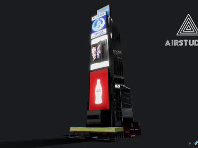 Times Square Building Low-poly 3D model