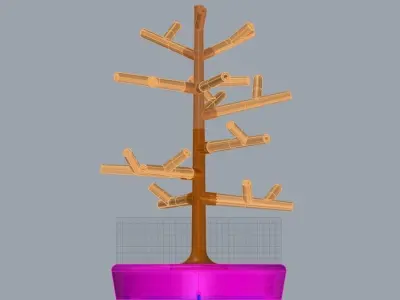 DIY tree lamp  3D print model