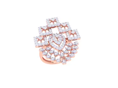 Women Ring  Render 3dm STL OBJ FBX Details 3D print model 406