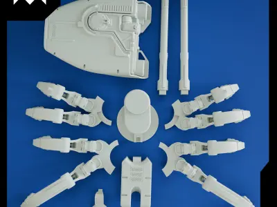 SPIDER-TANK 3D print model