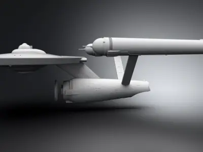 NCC 1701 Scale model 3D print model