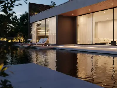 Modern villa 3D model