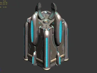 Different dimension - building - wall 04 3D model