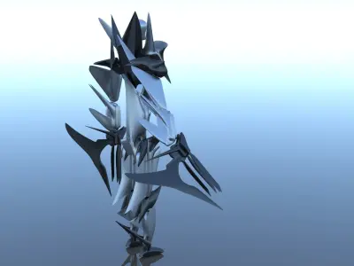 Robot Cyborg Game Caracter Sci Fi 3D model