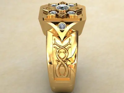 hidden ring 3D print model