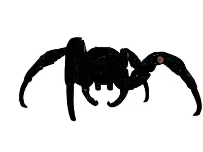 SciFi Mechanical Spider Robot Rigged Low-poly 3D model