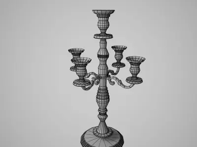 Antique Candle Holder 3D model buy