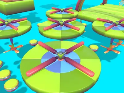 Cute Platformer Asset Pack Low-poly 3D model