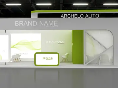 exhibition booth stand 3d model tradeshow 3D model