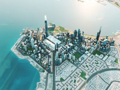 Doha City Qatar 3D model
