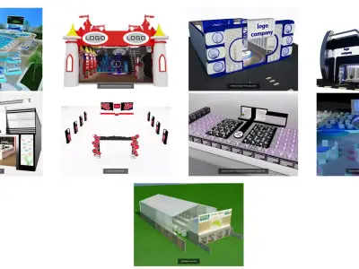 OutdoorExhibition Event Store  G18 3D Model Pack