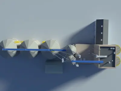 Low Poly Cartoony Feed Plant Low-poly 3D model