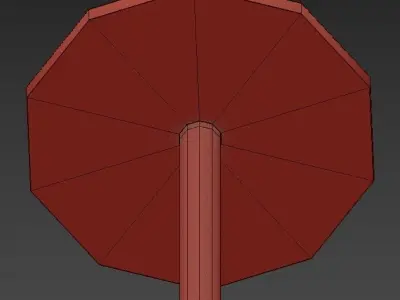 BAMBA drum pendant light with shade 3D model