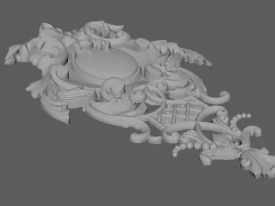 dekor ornate wall plaque 3D model