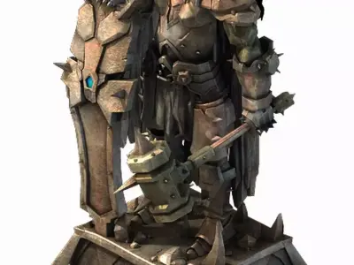 Evil Creator - Stone - Advanced Death Knight 05 3D model