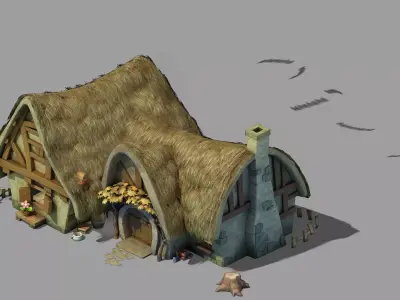 Dwarf - Cottage 03 3D model