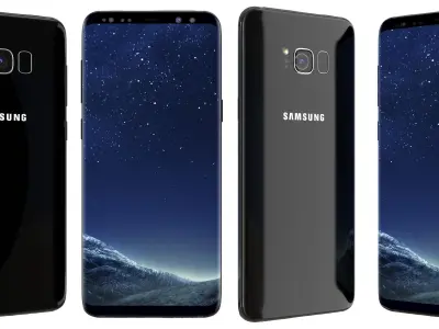 Samsung Galaxy S8 All Colors 3D model