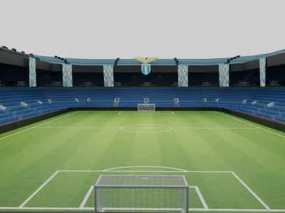 Lazio Football Stadium Low-poly 3D model