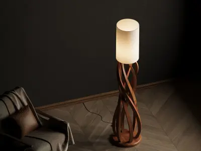 Modern Floor Lamp - Minimalist Lighting Solution 3D model