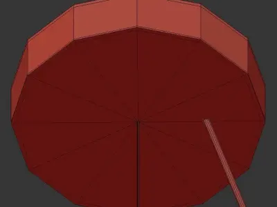 hamel pair of glass pendant lights 3D model