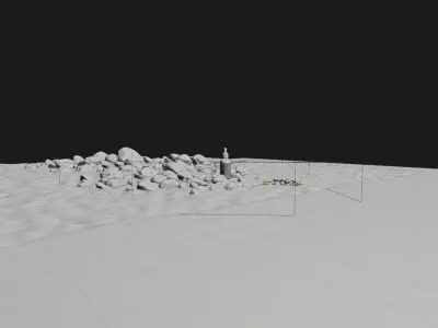 Cosmetic Dropper Natural Environment Bottle Scene  3D model