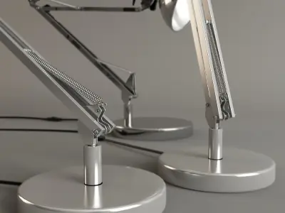 Lamps Set Rigged 3D model
