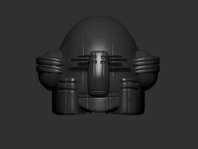 helmet high poly sculpt 3d printable  3D model 146