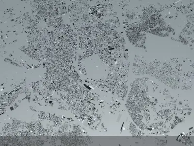 Madrid Streets and Buildings 3D model