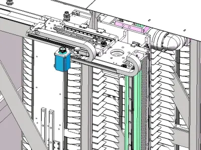 SMT Intelligent storage SMT intelligent electronic material rack 3D model