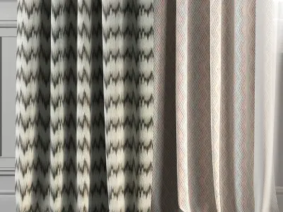 Curtain Set 265 3D model
