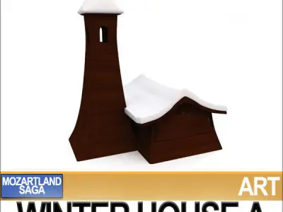 Winter House A 3D model