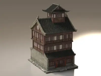 Ancient buildings Chinese Ancient architecture 3D model buy
