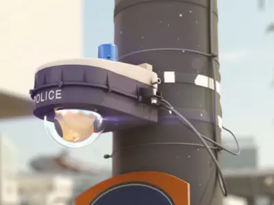 Police Surveillance Camera 3D model