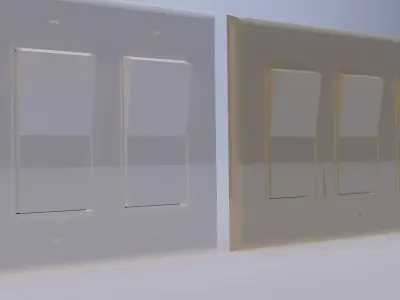 Rocker Style 2 gang and 3 gang Switches 3D model