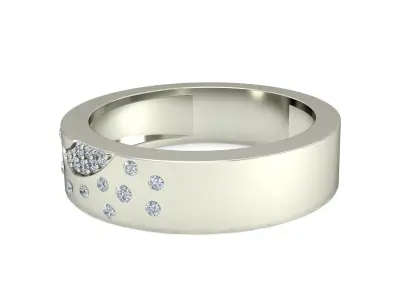 Women Wedding Engagement Ring 3D print model 16